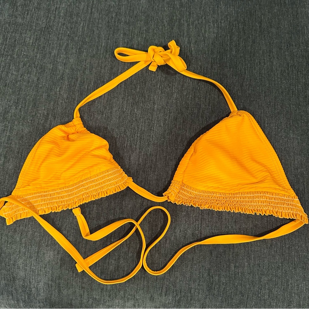 Shade & Shore Yellow Bikini Top